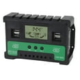thumbnail image 3 of Controlador solar de 12 V y 24 V, regulador de carga y descarga fotovoltaica, pantalla LCD, salida USB dual, 30 A, 3 of 14