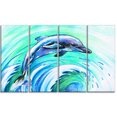 thumbnail image 2 of Jumping Dolphin Watercolor - Animal Canvas Art Print, 2 of 3