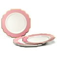 thumbnail image 3 of " OCCASIONS " 960 Piece set (120 Guests)-Heavyweight Wedding Party Disposable Plastic Plate Set - 120 x 10.5'' + 120 x 8'' + Silverware + Cups + Napkins (Imperial in Rose Pink & Gold), 3 of 4