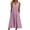 Pink, variant on NECHOLOGY Womens Dresses Address Labels Knee Length Dress Women Flowers Printed Loose Short Sleeve Dress Summer Round Tunic Swing Dresses for Women