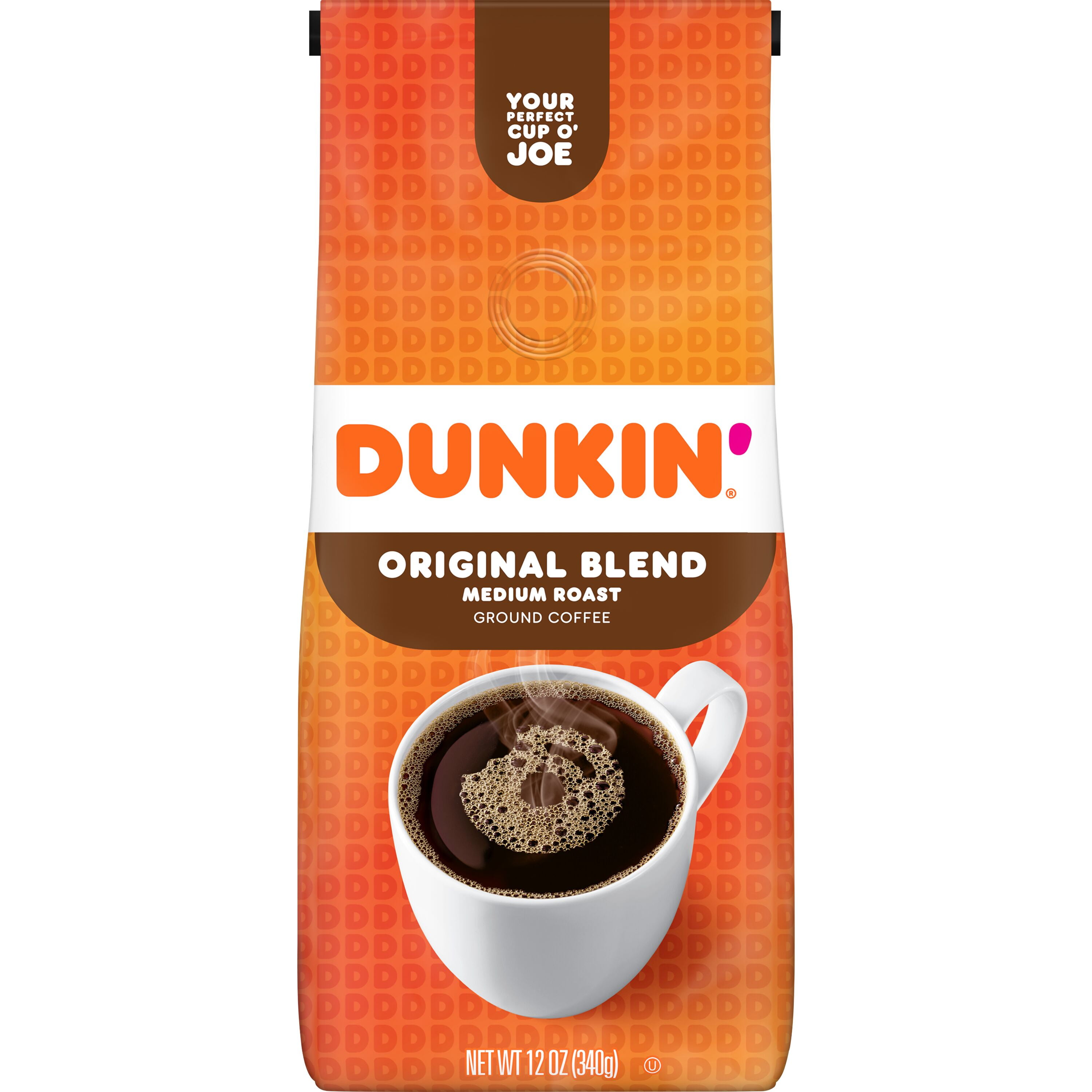 Dunkin Original Blend Coffee, Medium Roast Coffee, 12 Oz Bag