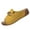 Yellow, variant on Brown Womens Casual Plus Size Summer Style Item Metal Buckle Solid Color One Strap Mule Half Slippers Size 37 Eu 37 Uk 4 Us 6 Foot Length 23.5Cm 9.25In