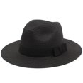 thumbnail image 1 of XmhyTop Sombrero de paja negro, protector solar para varias ocasiones, tamaño 54 - 59 cm, 1, 1 of 5