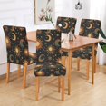 thumbnail image 2 of Yayeee 2 Pack Dining Chair Covers Stretch Parson Chairs Slipcovers Seat Protector, Sun Moon and Stars Pattern, 2 of 6