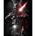 thumbnail image 2 of Star Wars Darth Vader T-Shirt Men's Glowing Saber Adult Graphic Short Sleeve Tee, 2 of 5