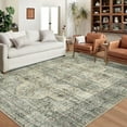 thumbnail image 2 of Garvee 6'x9' Area Rugs Vintage Persian Floral Print Rug, Non-Slip Boho Traditional Indoor Oriental Carpet Washable Soft Floor Rug for Living Room Bedroom Home Office, Beige, 2 of 10