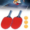 thumbnail image 4 of Spptty Ping Pong Racket,Student Training Straight Table Tennis Paddle Ping Pong Balls Set Practicing Sports Equipment,Table Tennis Paddle, 4 of 8