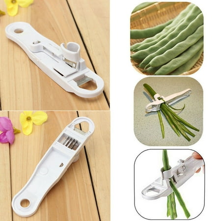 

Cuteam French Runner Green Bean Slicer Cutter Bean Stringer Remover Peeler Shredder