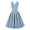 Sky Blue, variant on Zpanxa 1950's Dresses for Women Vintage, Sleeveless Hollow Mid-Length Dress, Formal Stretch Slim High Waist Swing Dress, Audrey Hepburn Style Party Dresses Sky Blue XL