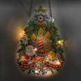 thumbnail image 2 of Cuadro colgante de Navidad, corona de pintura de diamantes, bordado de diamantes DIY, Kit de mosaico de diamantes para decoración, regalos de Navidad, nuevo, 2 of 4