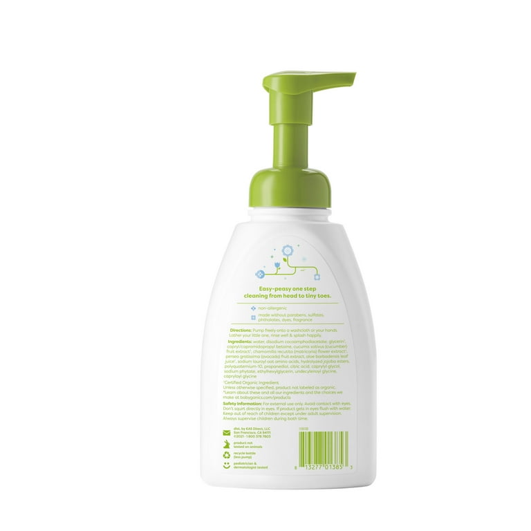 one wash simple baby shampoo