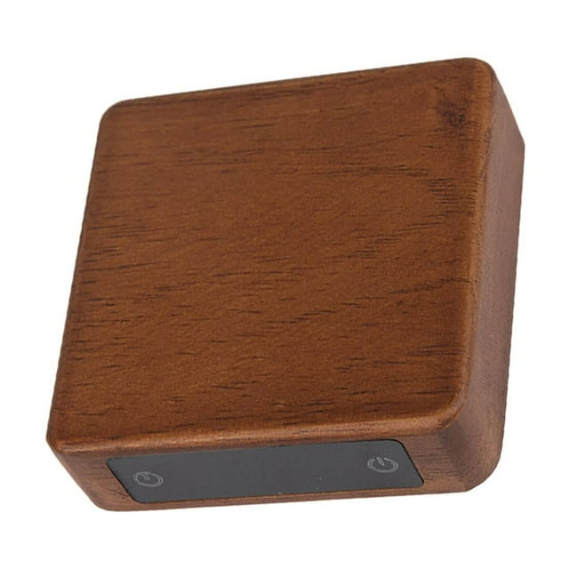 simhoa Digital Scale Wooden High Accuracy Multi Use Portable Tea Brewing Tea Electronic light brown