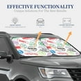 thumbnail image 4 of Fotbe Stamp Set Collection 2-Piece Car Windshield Sun Shade | Sun Blocker for Car Windshield | Foldable Automotive Interior Accessories for Sun Protection-Small, 4 of 7