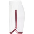 thumbnail image 6 of Holloway Sportswear XL Womens RETRO BASKETBALL SHORTS White/Scarlet 224377, 6 of 7