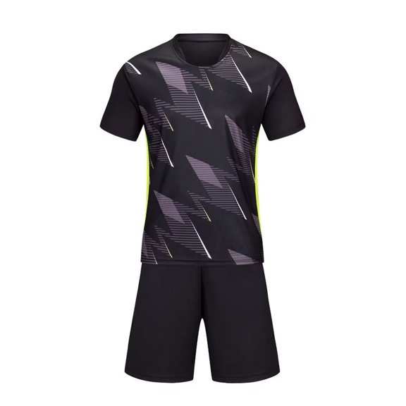 HOMADLES 2PC Gym Outfits for Teen Boys Crewneck Breathablle Tee and Athletic Shorts Outfits Black 9 T