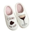 thumbnail image 3 of Slides for Women Cute Slippers Women's Embroidered On Slippers For Indoor Outdoor Comfort Warm Shoes Casual Winter Fall Loafers, 3 of 9