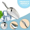 thumbnail image 3 of Stainless Steel Utility Scoop - Round Bottom, Multi-Purpose Ice Scoop With Finger-Groove Handle-Style:Style4;, 3 of 5