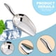 thumbnail image 3 of Pala multiusos de acero inoxidable: pala para hielo multiusos con fondo redondo y mango con ranura para los dedos, 3 of 5