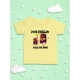 thumbnail image 3 of Smartprints Infants Graphic Tee - Chillin' With My Pops - Regular Fit 100% Cotton, 3 of 4