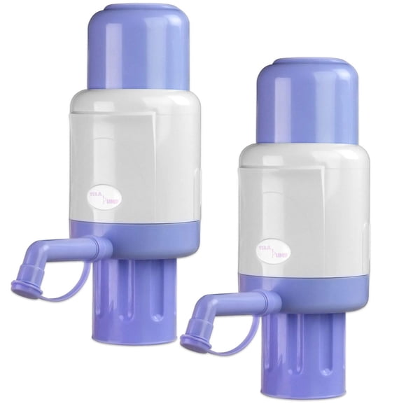 Bomba de agua manual TERA PUMP para botellas de 2 a 6 galones, paquete de 2