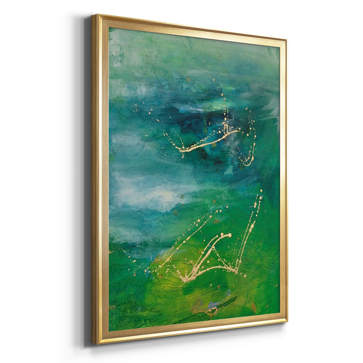 Peaceful Diptych I Premium Framed Print, in Gold, Black, or Silver - Ready to Hang