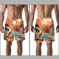 thumbnail image 3 of luoweisi Men's Beach Shorts Quick Dry Swim Trunks with Mesh Lining Kangaroo L, 3 of 5