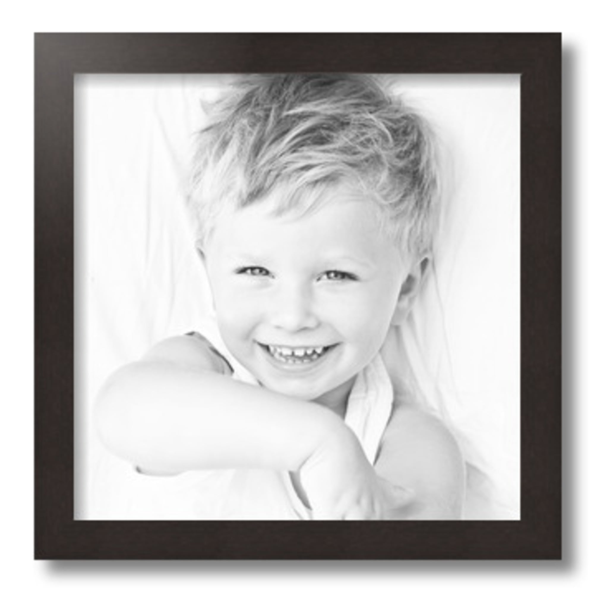 ArtToFrames 14" x 14" Coffee Picture Frame, 14x14 inch Brown MDF Poster Frame (WOM-3913), 3 Pack