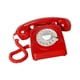 thumbnail image 3 of Teléfono de disco estilo vintage, teléfono con cable estilo años 60, teléfono fijo estilo retro estilo antiguo Rojo, 3 of 9