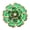 green, variant on Floral Shape Button Covers Rhinestones Clip for Blouses Evening Dress Jewelry Decor