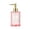 Pink, variant on LEFXSMR Glass Soap Dispenser, Dish & Hand Soap Dispenser Bathroom, Liquid Storage Pump Bottle for Bathroom Kitchen, 12.8 Oz Mint Green
