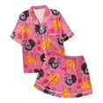 thumbnail image 4 of 2 Piece Sets for Women – Button Pajama Sets for Travel Relaxation or Evening Comfort at Home Ladies' Thanksgiving Turkey Print Pajama Shorts Set 2024, 4 of 4
