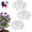 L*3pcs, variant on Decorative Peony Support, Stackable Houseplant Stake, Heavy Duty Metal Plant Support Ring for Garden, Rustproof Flower Support Cage for Outdoor Plant Upright Protection (L*1pc)