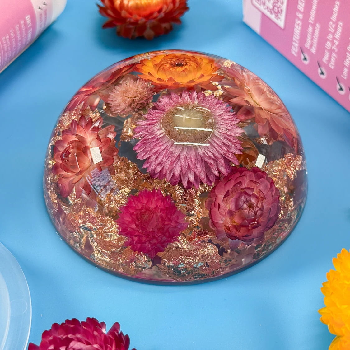 Alumilite Amazing Floral Preservation Resin 32 oz, 1:1 Polyaspartic Casting Resin for Dried Flowers, Wedding Bouquet & Memorial Keepsakes, UV Resistant, No Heat Required, Crystal Clear Finish