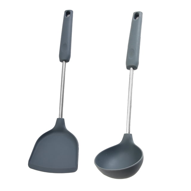 Juego de 2 utensilios de cocina de silicona Juego de utensilios de cocina de silicona Fácil de limpiar