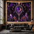thumbnail image 6 of Around Ornate Hand With Mirror, Mystical Fantasy for Space Lovers, Galaxy Room Decor Statement Accent, Halloween Gift, Tapestry Wall Hanging for Bedroom and Dorm, 6 of 7