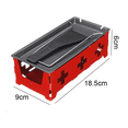 thumbnail image 2 of Portable Foldable Non-Stick Candlelight Raclette Pan with Spatula Barbecue Home Kitchen GrillingTool, 2 of 5
