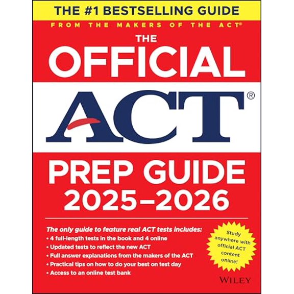 Pre-Owned The Official ACT Prep Guide 2025 - 2026: Book   Online Course (Paperback) by ACT