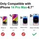 thumbnail image 3 of Faneiy Funda magnética para iPhone 14 Pro Max Accesorios de funda de teléfono con protector de lente de cámara completa Silicona duradera Delgada a prueba de golpes Linda funda para teléfono móvil par, 3 of 3