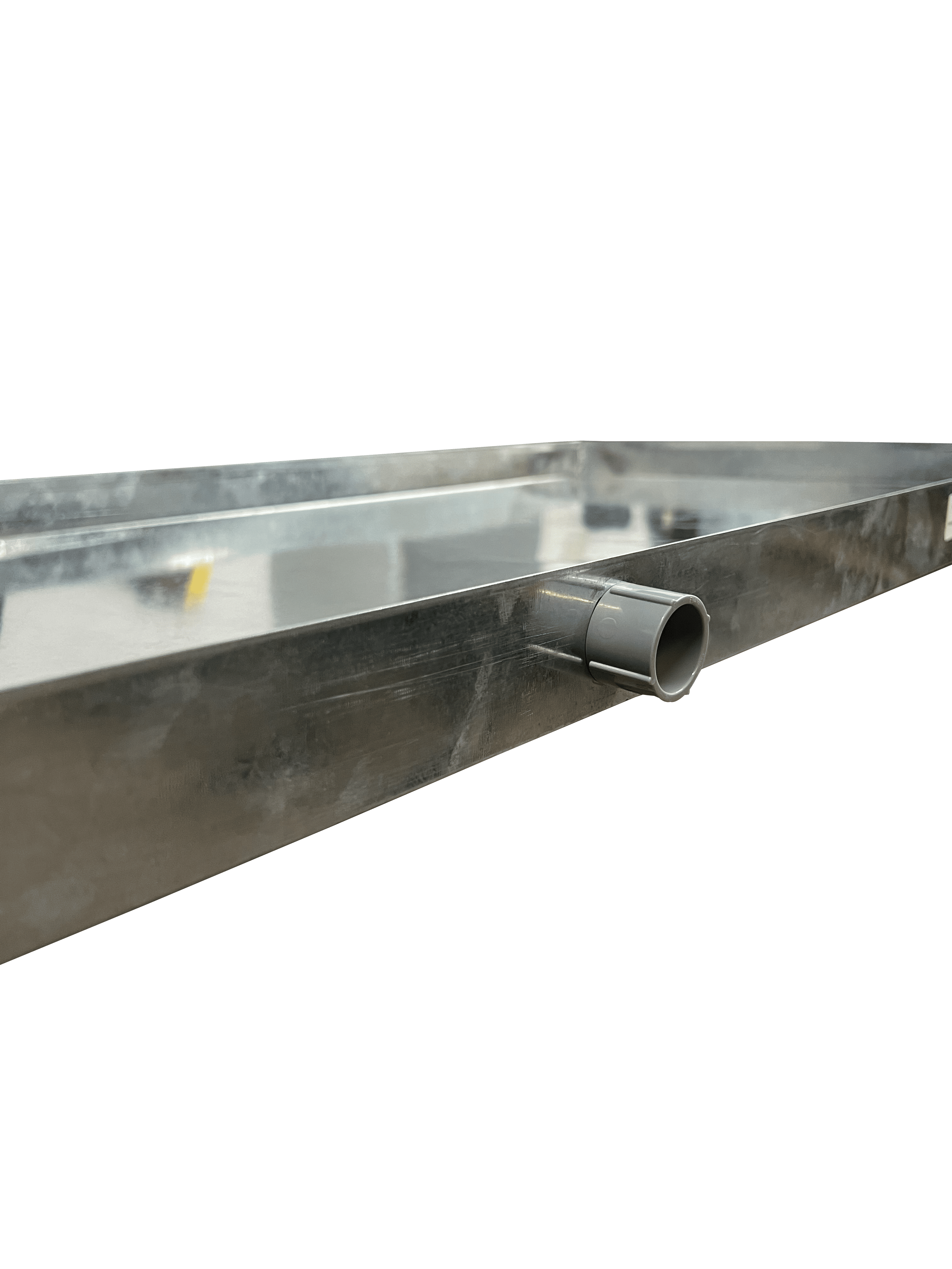 Heavy-Duty Galvanized Steel Drain Pan – Premium, Rust-Resistant HVAC Condensate Pan – Leak-Proof for Maximum Protection – With Hole Option (26"x26"x2")