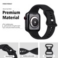 thumbnail image 3 of WFEAGL Apple Watch Bands for Silicone Sport Replacement Strap 38mm 40mm 41mm Black, 3 of 8