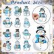 thumbnail image 3 of 24 Pieces Christmas Snowman Wooden Ornaments Wood Hanging Decoration Set for Christmas Tree Hanging Wood Crafts Holiday Decor Xmas Party Supplies (Xma, 3 of 5
