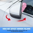thumbnail image 3 of 2PCS Car Rear View Mirror Rain Eyebrows, Bling Crystal Rear View Mirror Rain Visor Guard, Rhinestone Rainproof Car Side Mirror Rain Visor Smoke Cover, Universal for Car, Truck, SUV,Pink, 3 of 7