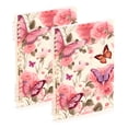 thumbnail image 2 of Butterflies on Peonies Spiral Notebooks 60 Sheets 120 Pages A5 Journal Notepad 8.3x5.7 Inch Thick Adjustable College Ruled Paper, 2 of 8