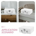thumbnail image 3 of Raindrops Paper Suitcase Paperboard Suitcase White Organization General Users 1Pcs, 3 of 7