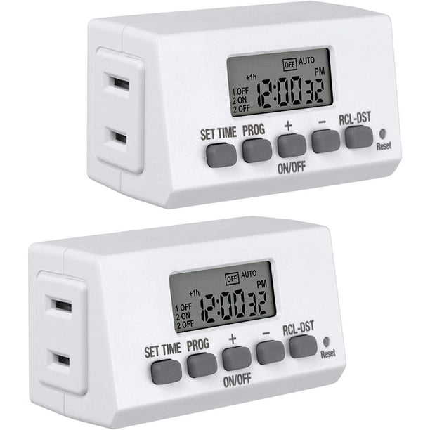 BN-LINK Digital Timer Outlet 24-Hour Programmable Digital Outlet Timer ...