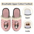 thumbnail image 2 of Roffatide Anime Demon Slayer Fuzzy Slippers Kamado Nezuko Cute House Slippers Closed Toe Open Back Slippers for Women Man XS, 2 of 6