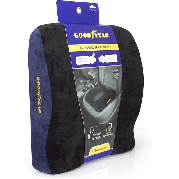 Goodyear Extra Soft & Curved Seat Cushion for Car or Office Chair
