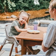 Chicco Zest™ LE 4-in-1 High Chair with Seat Pad, Feeding and Toddler Chair, Youth Stool, 5-Point Harness, Footrest, BPA-Free Tray - Chai (Beige), New