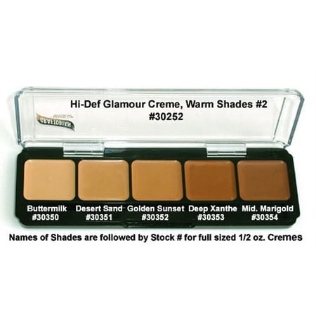 Graftobian HD Glamour Crème Foundations Palette, Warm #2