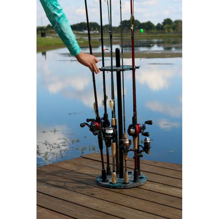 Realtree 10 Fishing Rod Round Storage Rack 